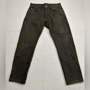 Buck Mason Olive Green Canvas Pants Men’s Size 29X34 Cut 2910